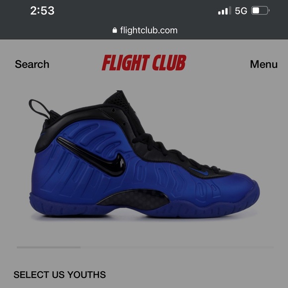 Nike foamposites size 6 great condition, no tears. - Picture 2 of 3